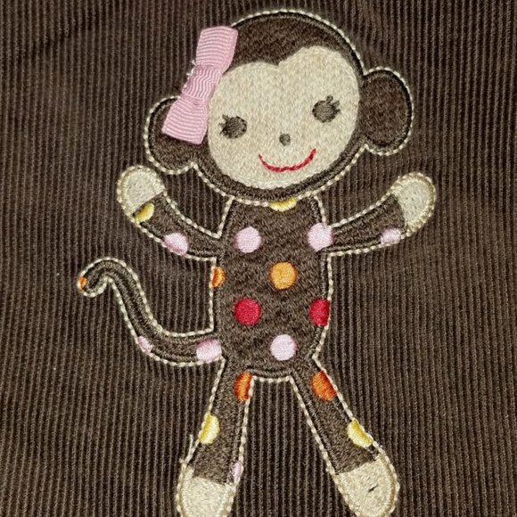 Gymboree Fall for Monkeys corduroy dress brown - Picture 2 of 3